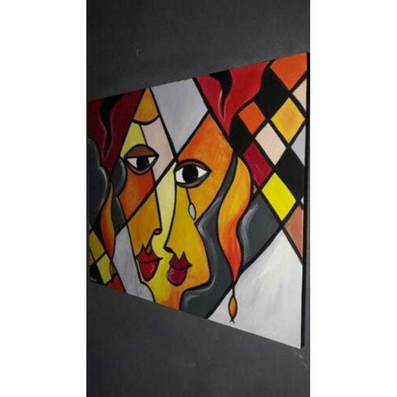 Theater /modern abstract kleurrijk/lilly