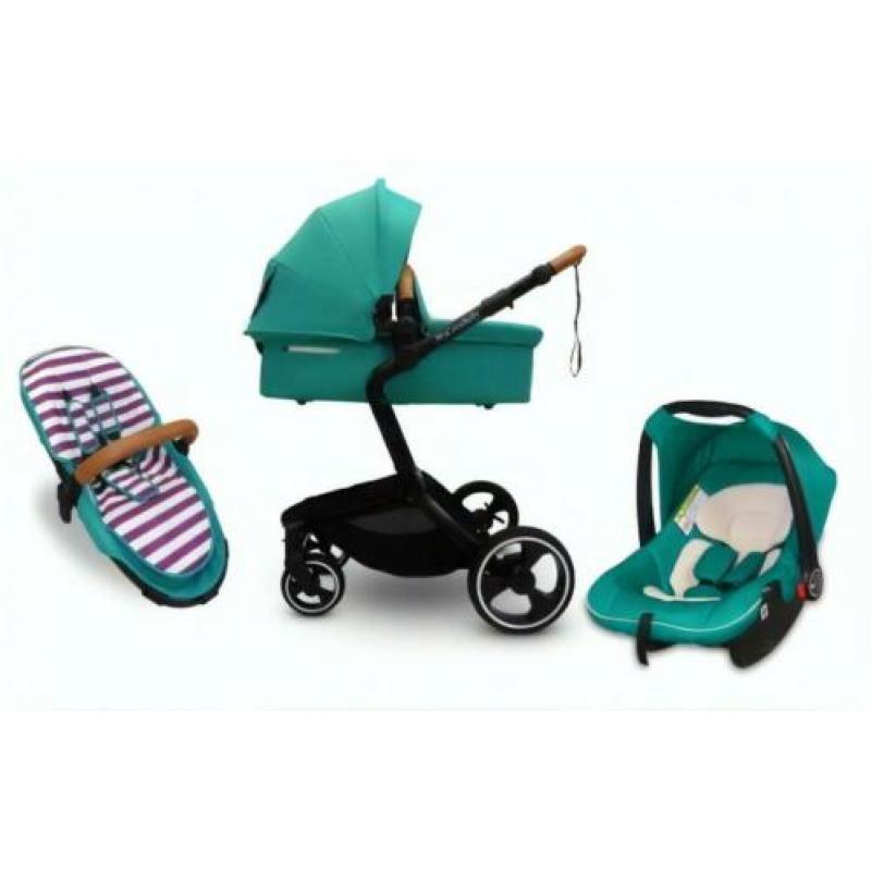 Mycosybaby kinderwagen 3-in-1 met reiswieg en autostoel navy