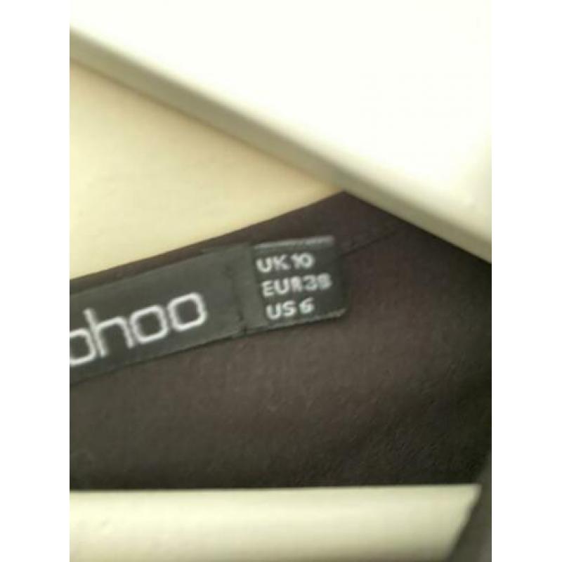 Jumpsuit zwart boohoo maat 38