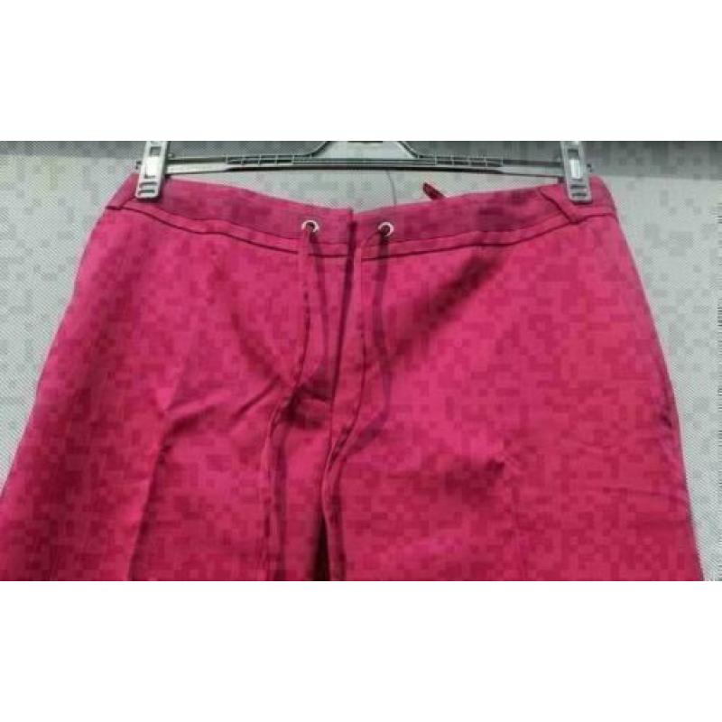 WE prachtige cerise stretch broek mt 42