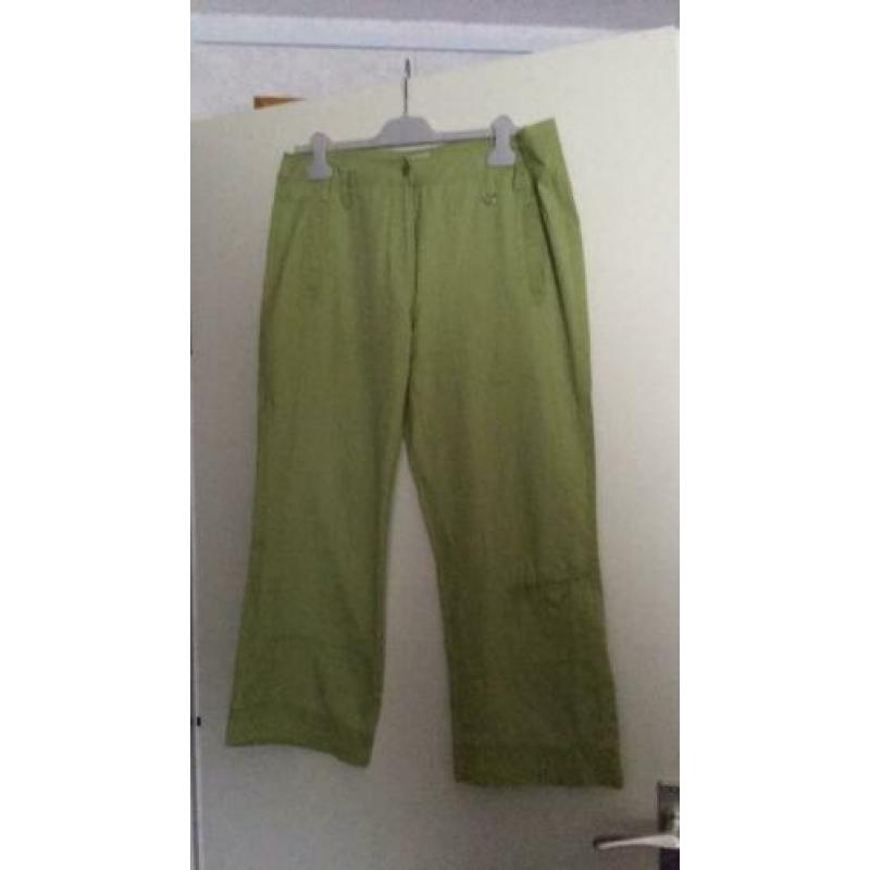 Cecil limegroen 7/8 broek 33 jeansmt = 42 damesmt