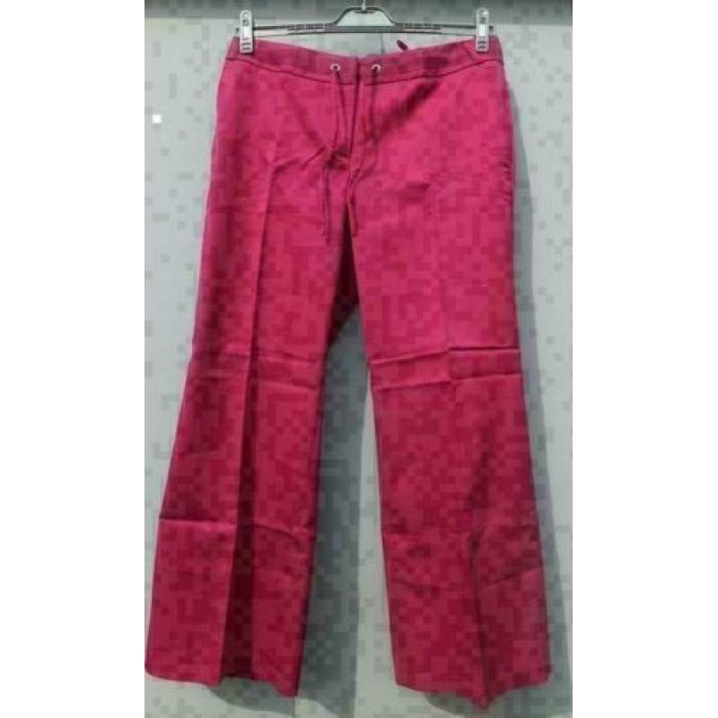 WE prachtige cerise stretch broek mt 42