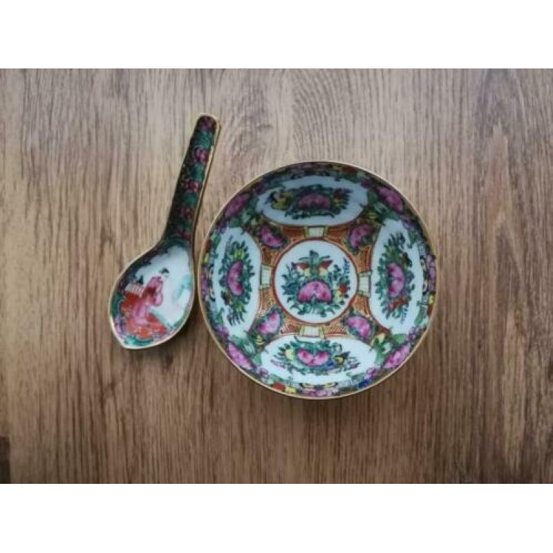 Chinese soepkom + lepel