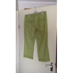Cecil limegroen 7/8 broek 33 jeansmt = 42 damesmt