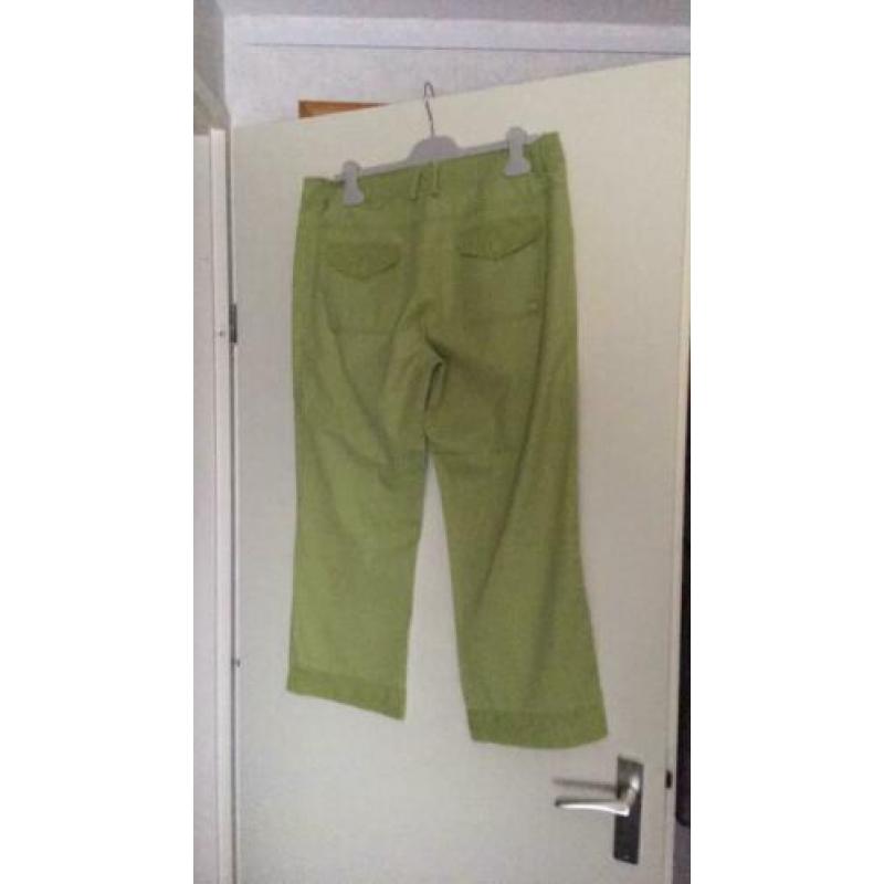 Cecil limegroen 7/8 broek 33 jeansmt = 42 damesmt