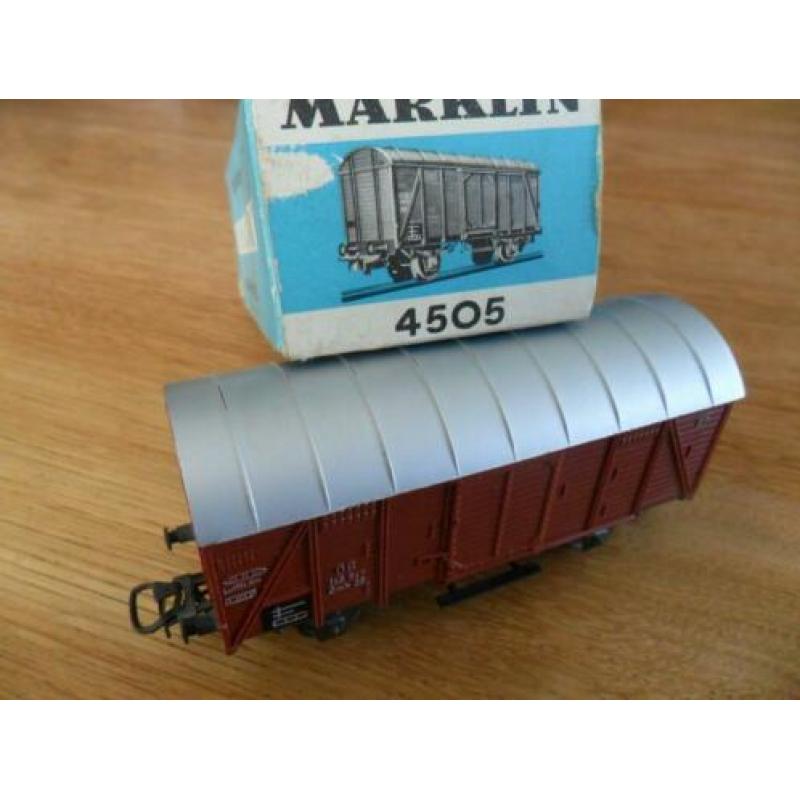 Märklin DB gesloten goederenwagen artnr 4505 in OVP (1)