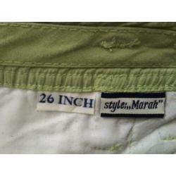 Cecil limegroen 7/8 broek 33 jeansmt = 42 damesmt