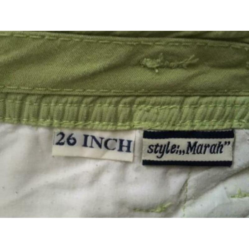 Cecil limegroen 7/8 broek 33 jeansmt = 42 damesmt