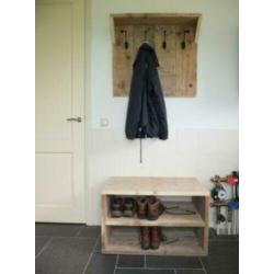 Kapstokken van hout kapstok kapstokje schoenenkast op maat