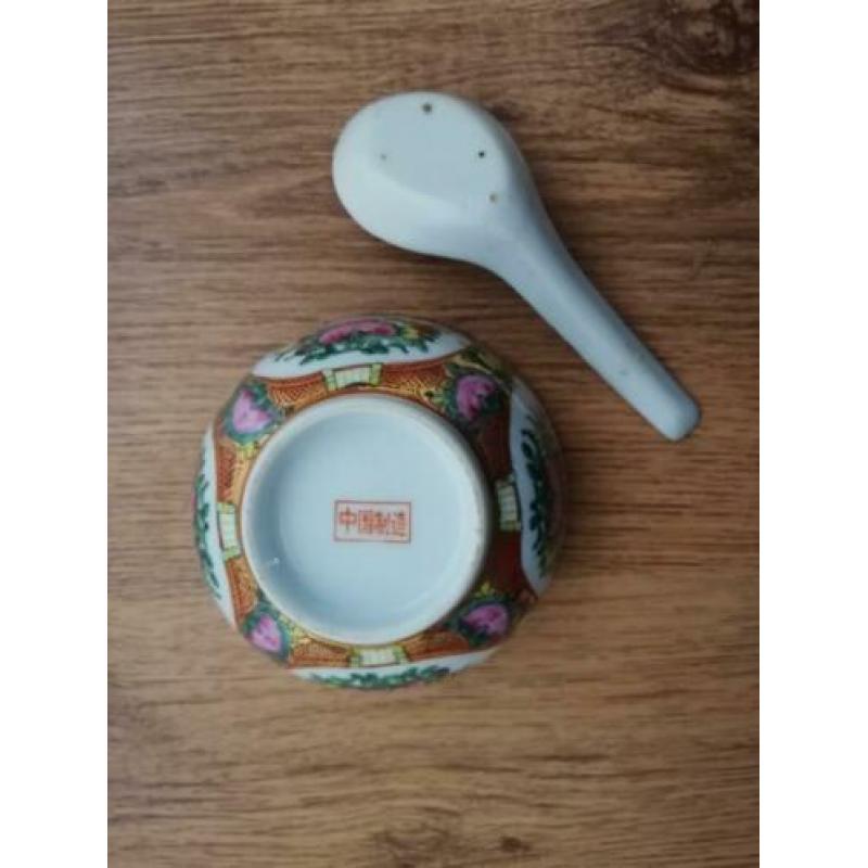 Chinese soepkom + lepel