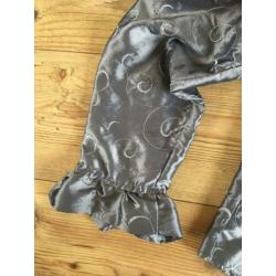 Blouse met leuke details grijs ophilia maat 48
