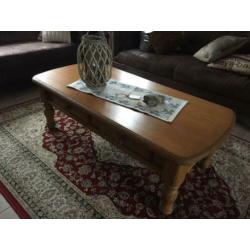 Salontafel gezandstraald hout