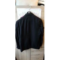 Nieuwe slim fit zwarte colbert maat 50
