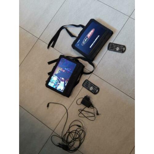 2 dvd spelers+ USB + sd met AB en laders