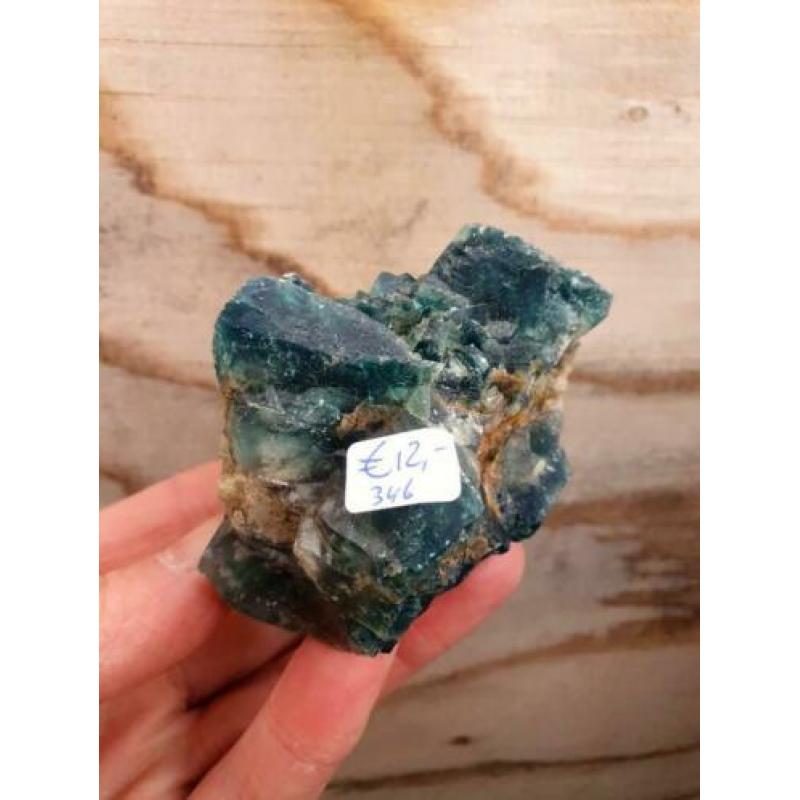 Groene Fluoriet op matrix 346 gram