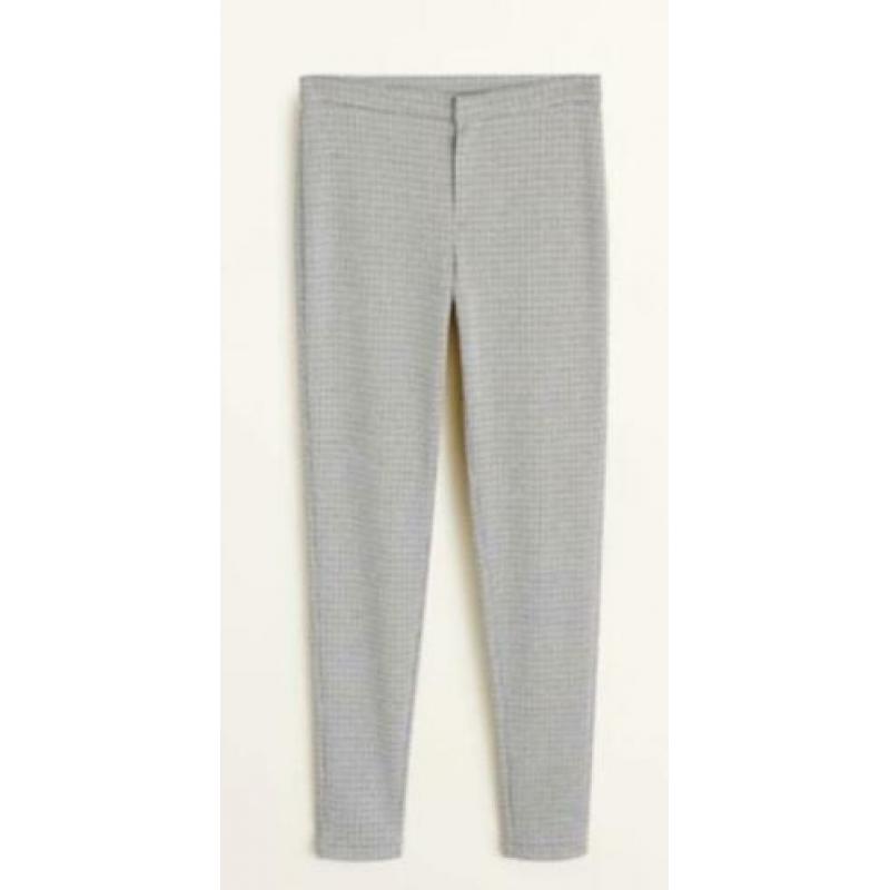 Geruite legging van Mango, nieuw
