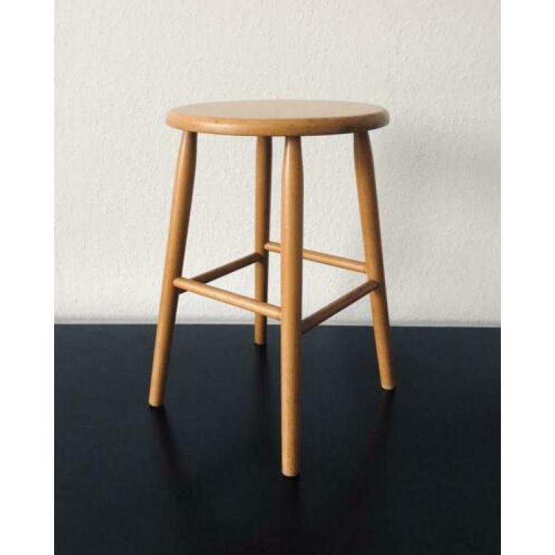 Kruk hout vintage retro design