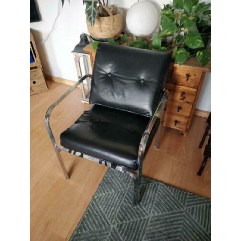 Vintage design stoel sky/metaal (jr.60-70)