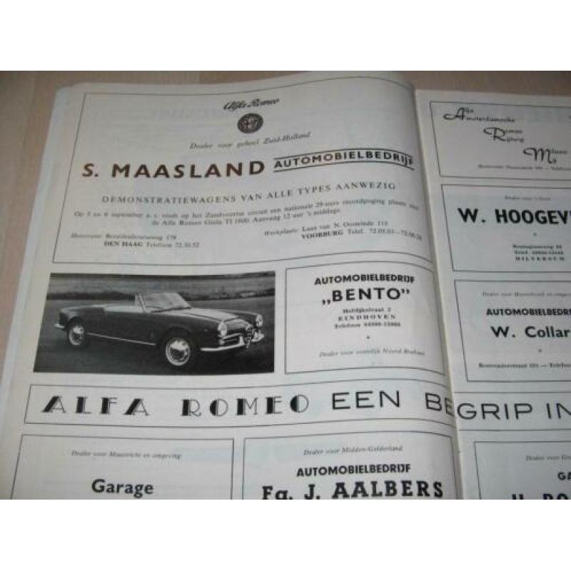 Alfa Romeo Guilia spider 1963 test Auto Visie.