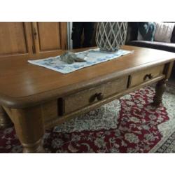 Salontafel gezandstraald hout