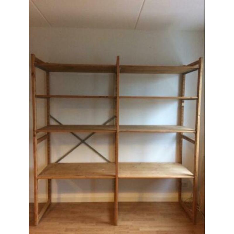 Bruynzeel Stellingkast 200 cm breed, 210 cm hoog, 60 cm diep