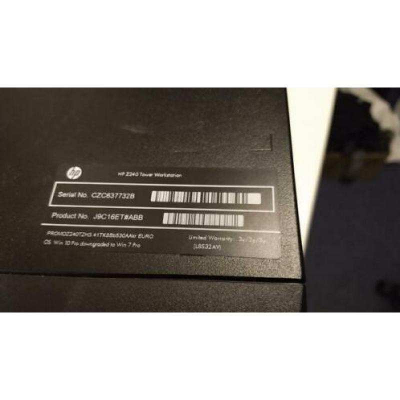 HP Z240 I7 workstation