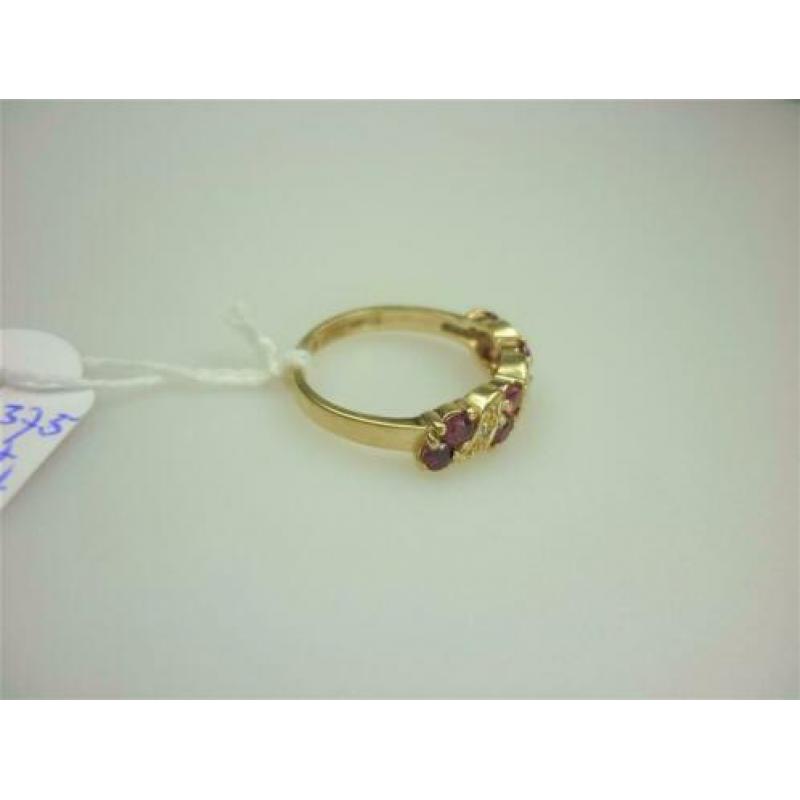 Ring goud met robijnen en diamanten / Z6200