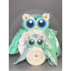 Gratis verzending Luiertaart Uil Luieruil Set Taupe
