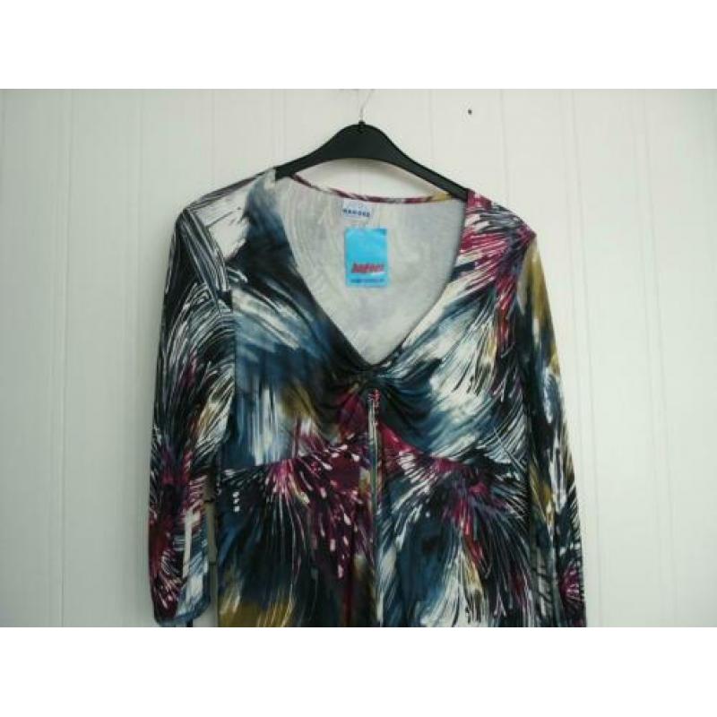 Multicolor tricot tuniek Bagoes maat 2 - 42/44 ?