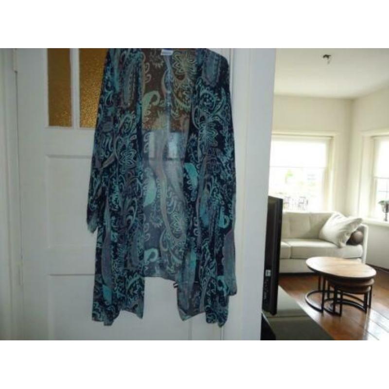 hele mooie voille lange vest merk BAGOES maat 5 56/58