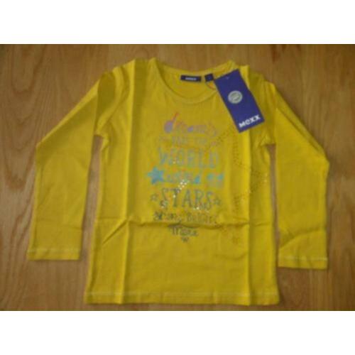 nieuw Okergeel lonsleeve/tshirt 98/104 mexx nieuw