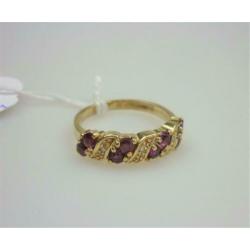 Ring goud met robijnen en diamanten / Z6200