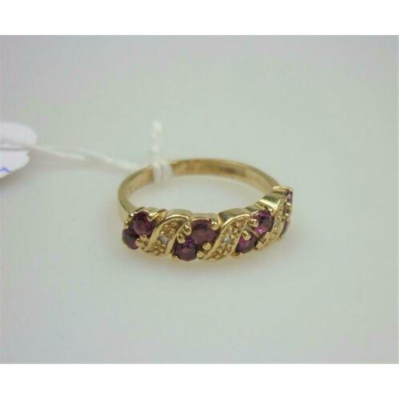 Ring goud met robijnen en diamanten / Z6200