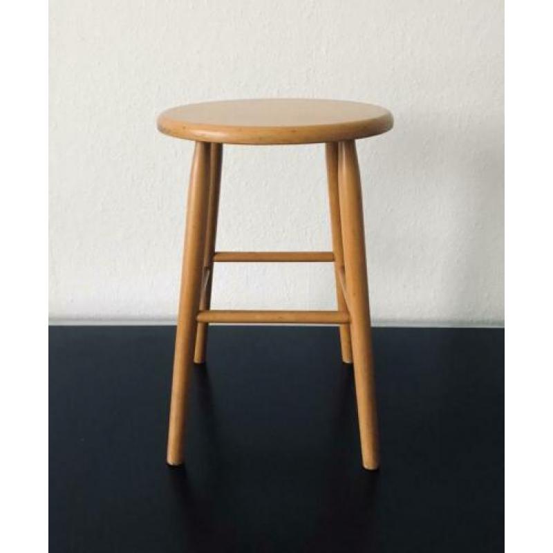 Kruk hout vintage retro design