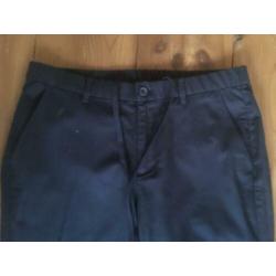 Uniqlo zgan donker blauwe loose fit jogger broek, maat M