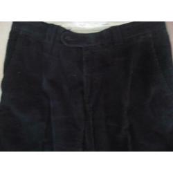 zwarte stretch brede rib heren pantalon, mt 27