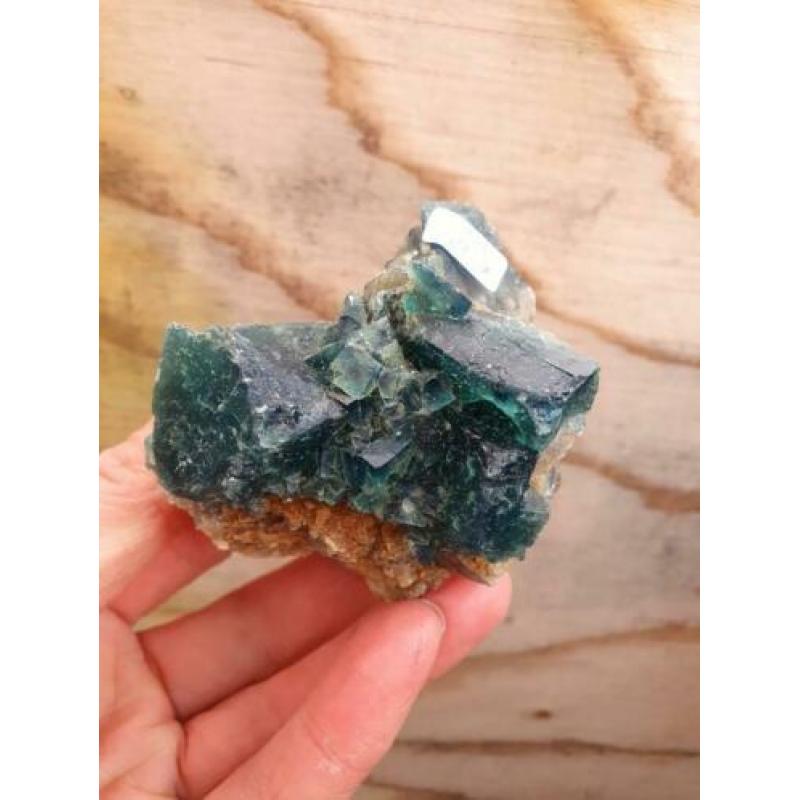 Groene Fluoriet op matrix 346 gram