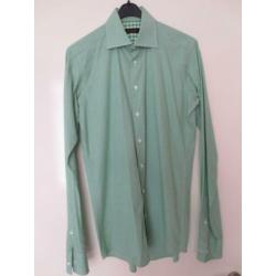 Alveare overhemd, slim fit , mouw lengte 7 ; maat 38 , groen