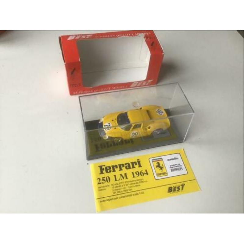 Ferrari, 2x Best 1:43 Ferrari 750 Monza en 250 LM