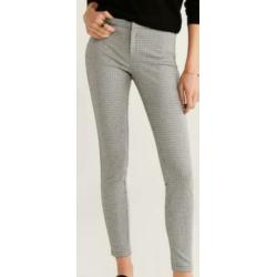 Geruite legging van Mango, nieuw