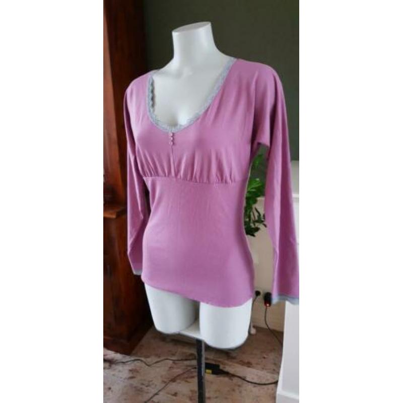 NIEUW paarse romantische EXPRESSO top mt M 38/40, top paars