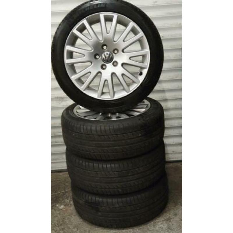 17"Originele Audi/VW 5x112 Velgen+Michelin Golf/A3/A4 Enz!!!