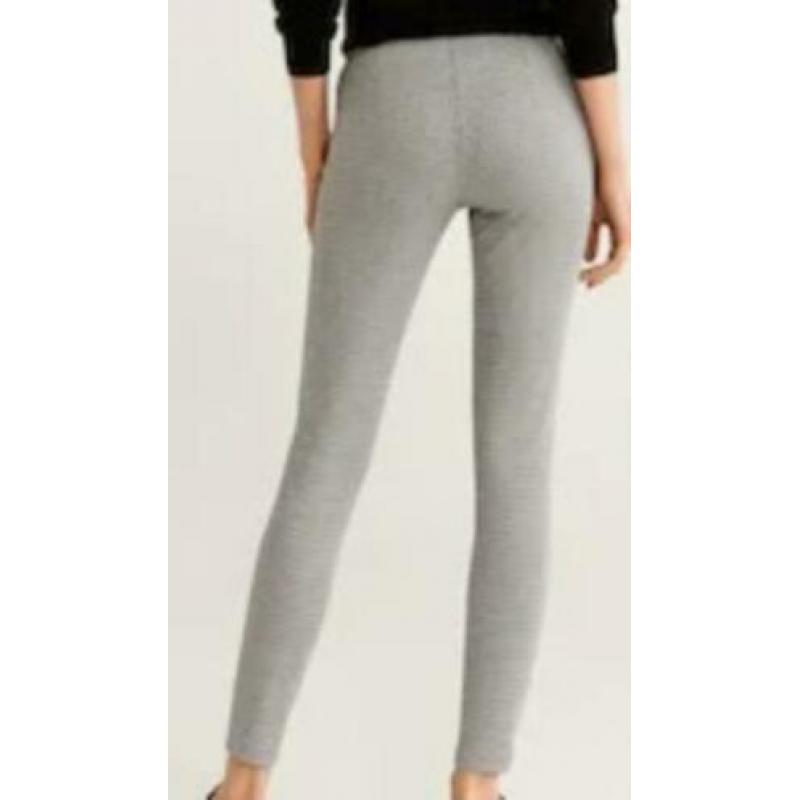 Geruite legging van Mango, nieuw
