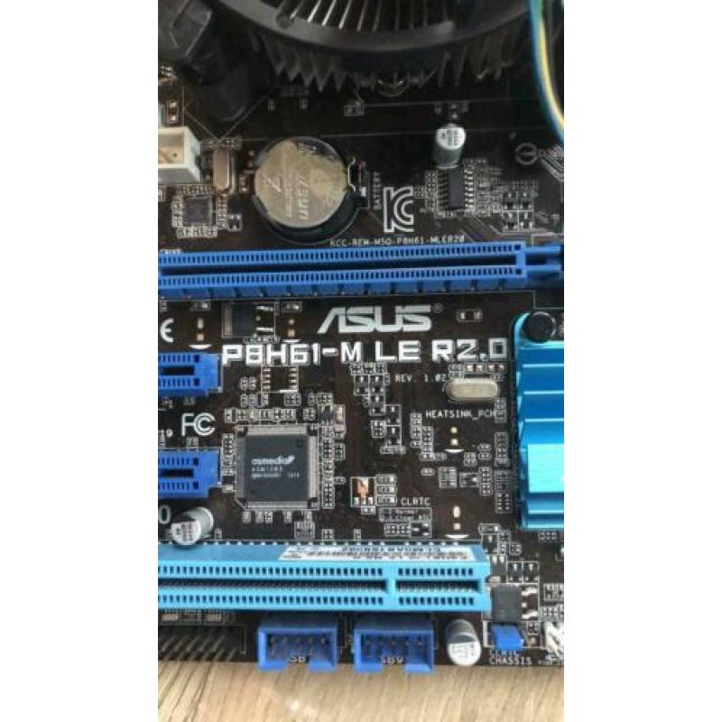 Asus P8H61-M LE + Intel Core i5 3470 + Crucial 8 GB DDR3