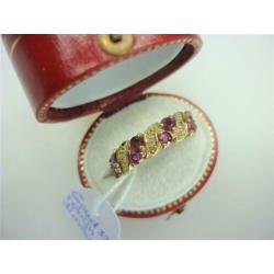 Ring goud met robijnen en diamanten / Z6200