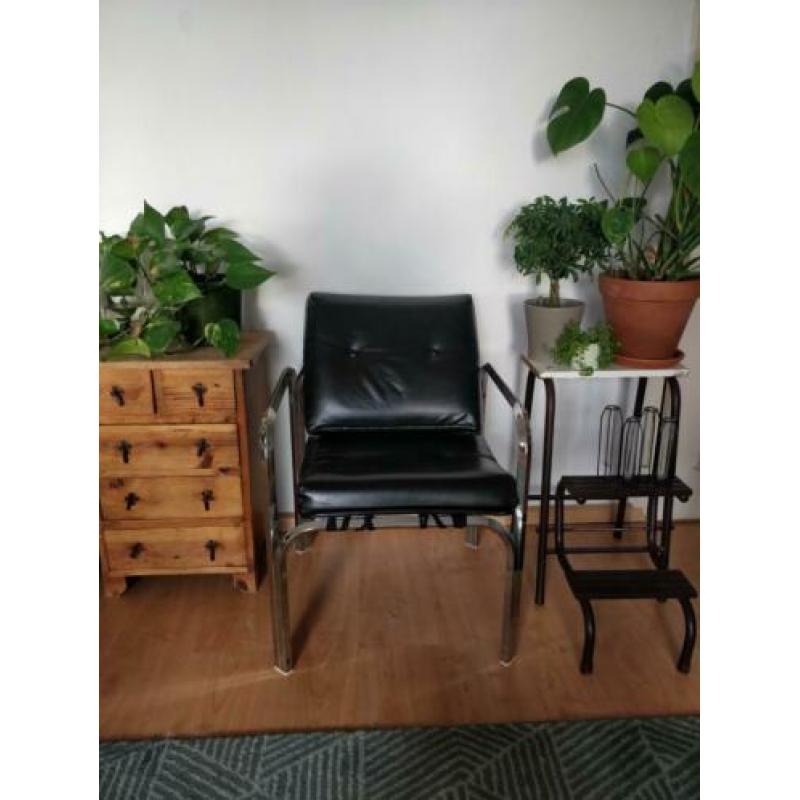 Vintage design stoel sky/metaal (jr.60-70)