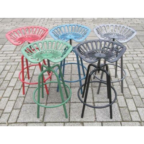 Barkruk, tractortafel, Esschert design tractorstoel statafel