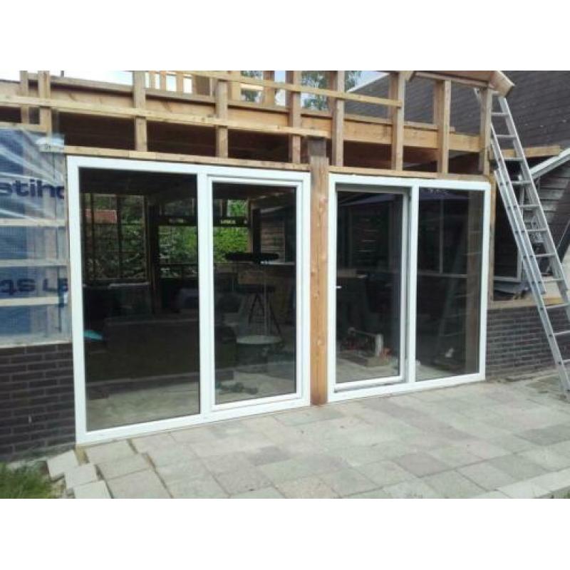 OP VOORRAAD! Kunststof schuifpui 2000x2100 €695