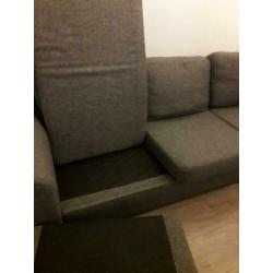 3 zits bank met chaise longue - VOOR HET GOEDE DOEL