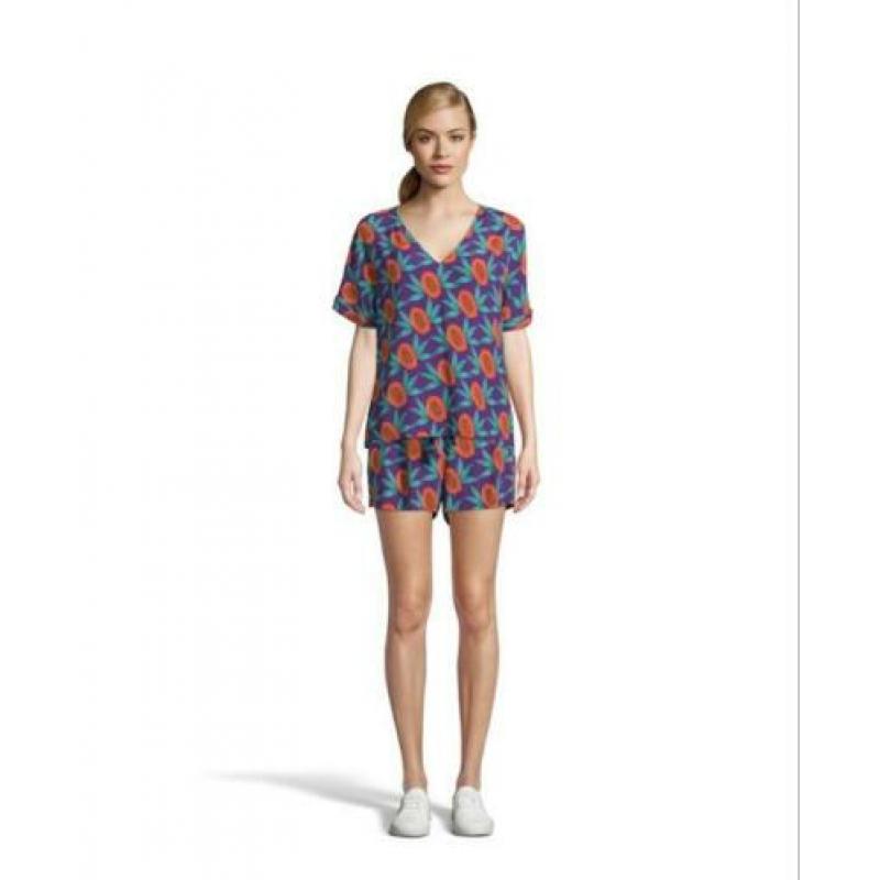 Prachtige top met papaya print Fabienne Chapot maat XS